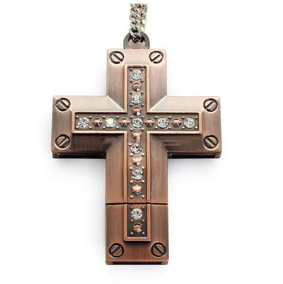 32GB Metal Cross USB Flash Drive – Durable and stylish USB memory stick for data storage and file transfer