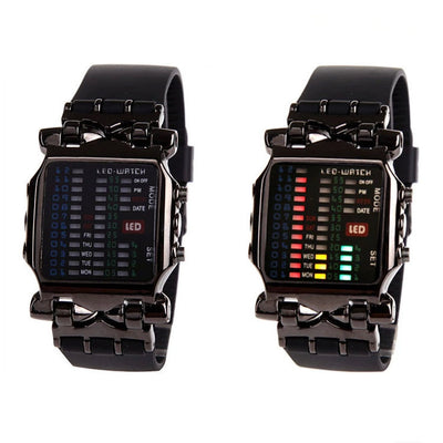 Sleek electronic Crab LED watch with modern display – stylish and cool business watch for men and women