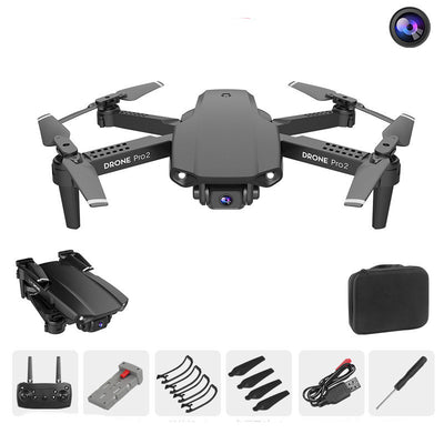 Cross-border E99Pro2 drone with 4K dual cameras capturing high-resolution aerial photos and videos, advanced GPS drone for smooth flight, long battery life quadcopter, foldable design drone perfect for photography and videography enthusiasts.